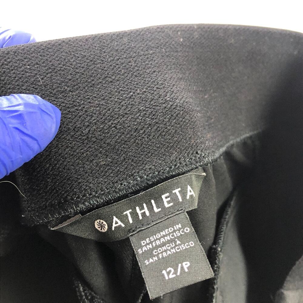 Athleta Endless High Rise Cargo Pant 12/P (Fit 31W 27L) Black MINT 467187 - Picture 8 of 9